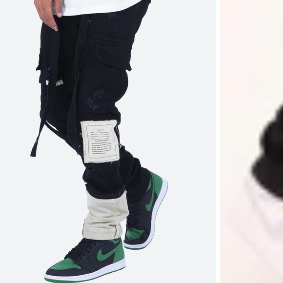 MNML patchwork cargos - Picture 2 of 2